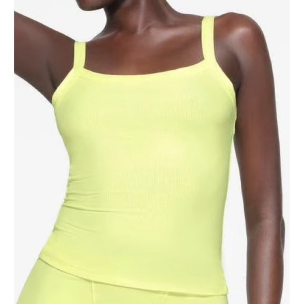 NEW SKIMS Scoop Neck Tank in Lemonade